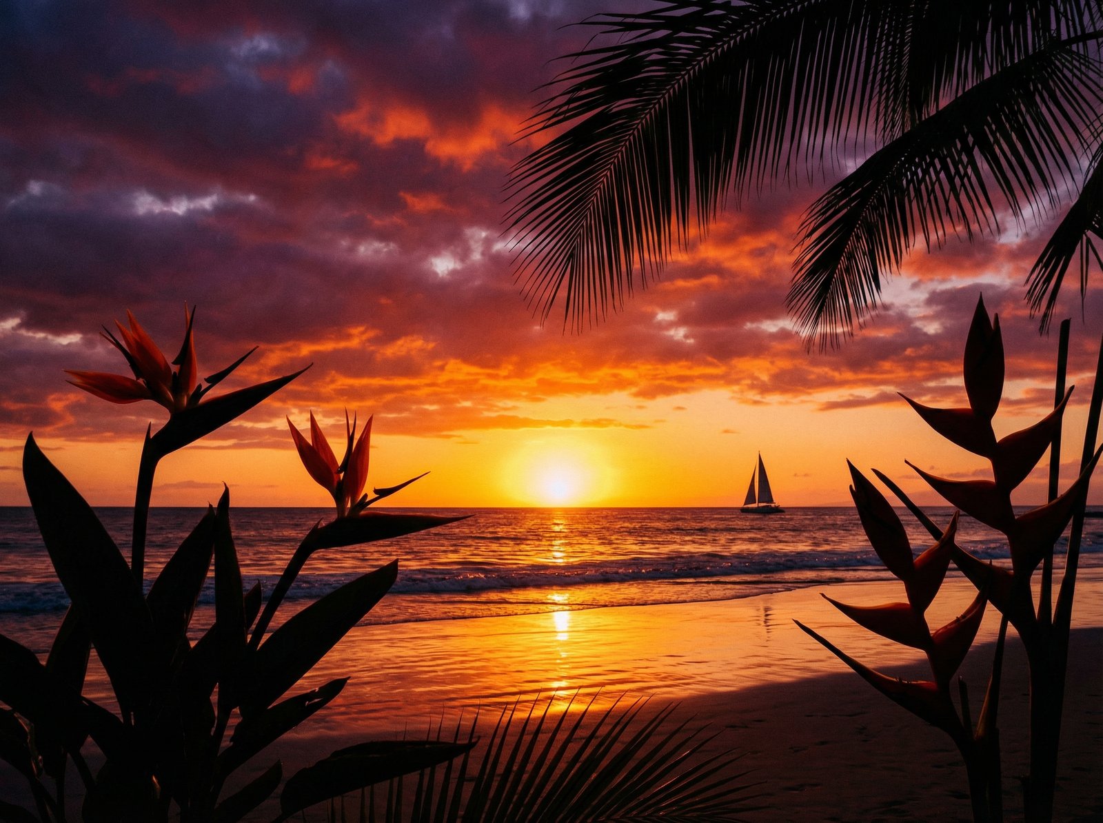 国产自拍植物视频 - 日落植物剪影视频